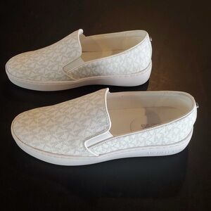Michael Kors Women's White Slip-On Shoes